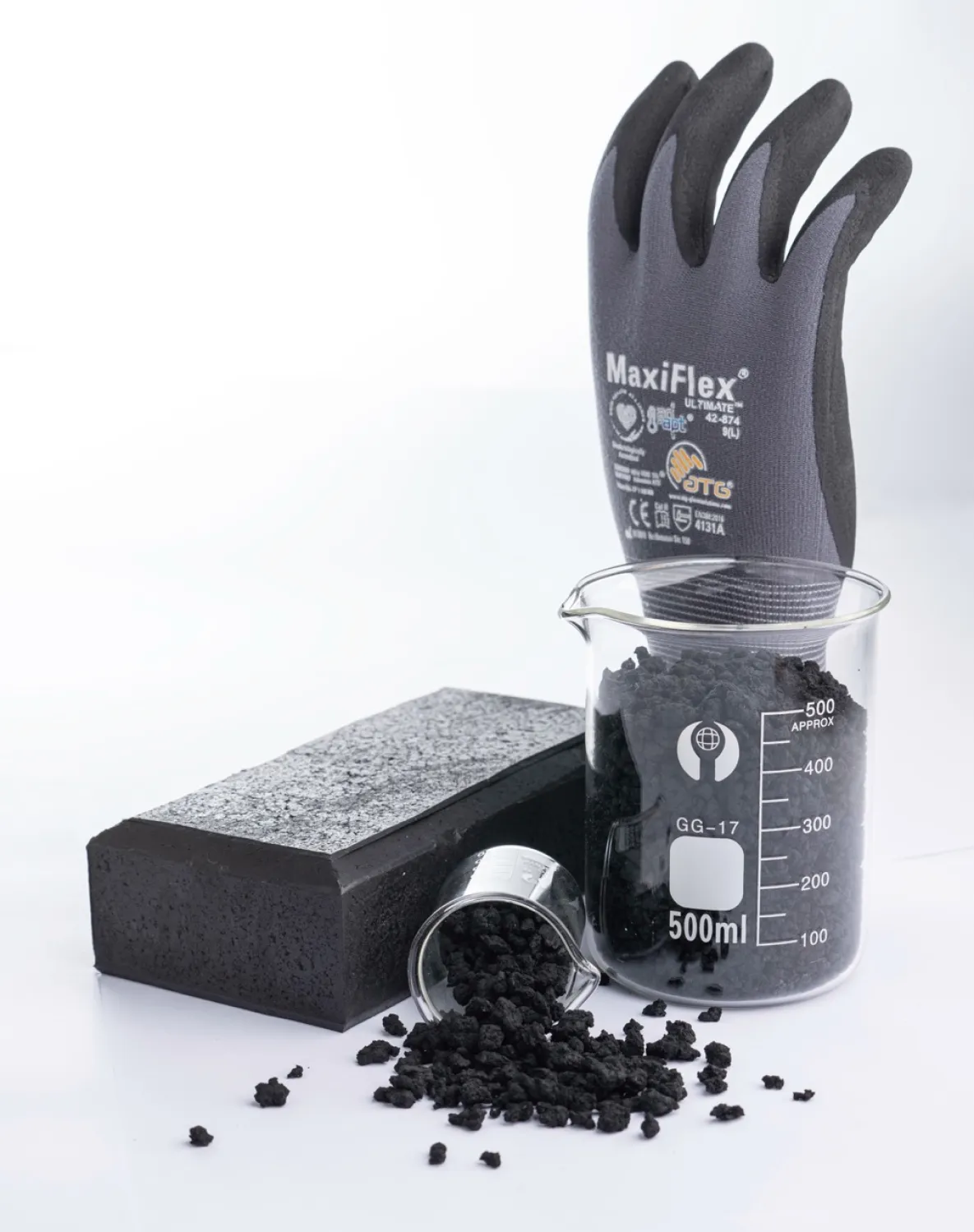 Waste into recycled rubber